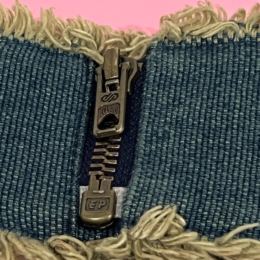 πSOLDπ CHANEL Embellished Denim Cuff Bracelet - Picture 5 of 8